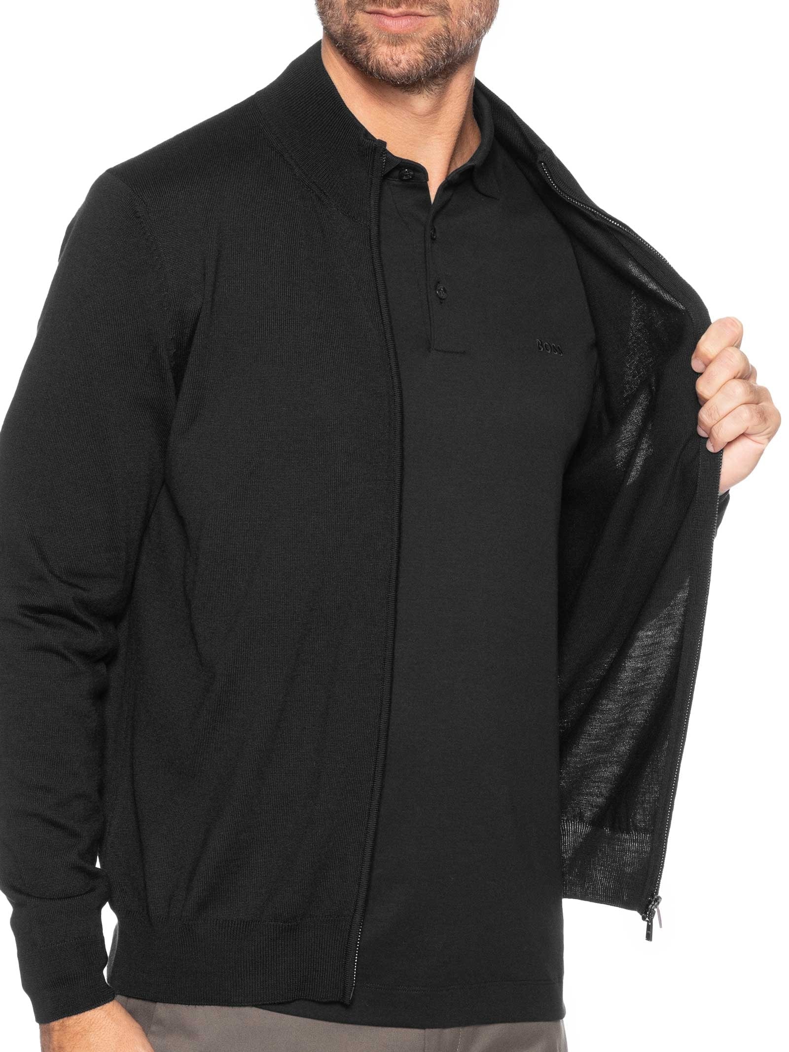 Suéter Masculino Balonso Preto Boss