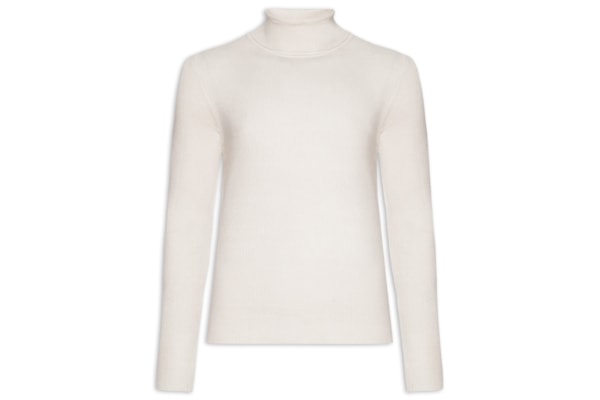 Suéter Masculino Básico Gola Alta - Cinza