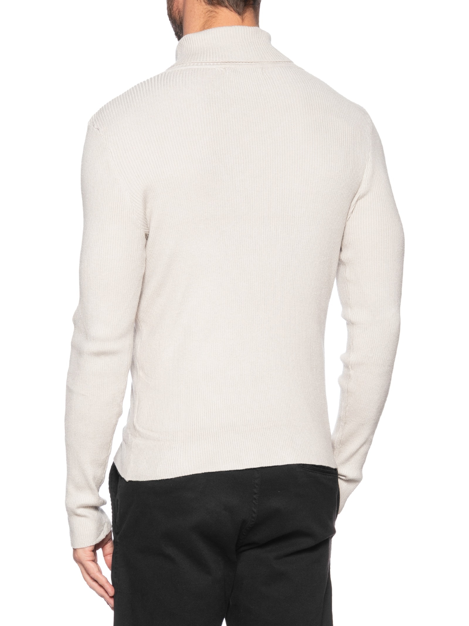 Suéter Masculino Básico Gola Alta Cinza '2 Essential