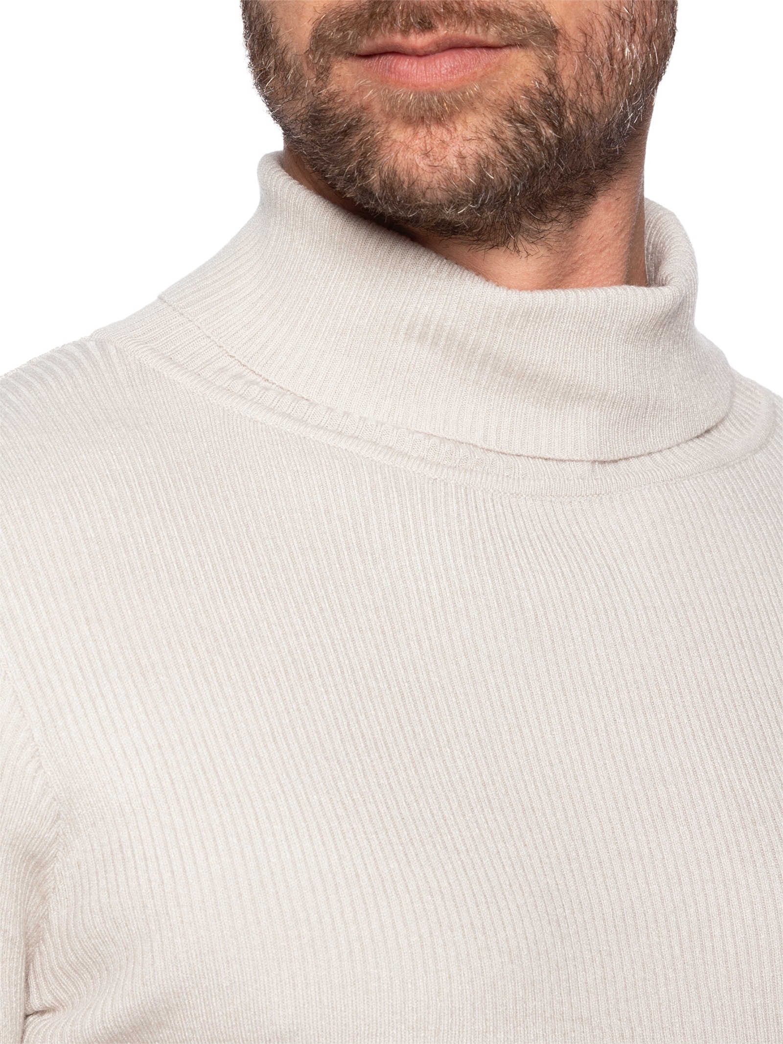 Suéter Masculino Básico Gola Alta Cinza '2 Essential
