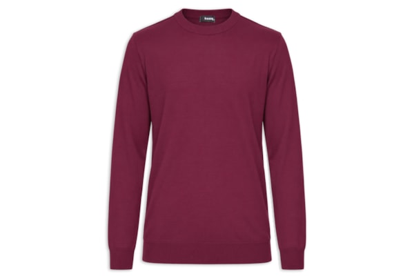 Suéter Masculino Básico Gola Careca - Vermelho