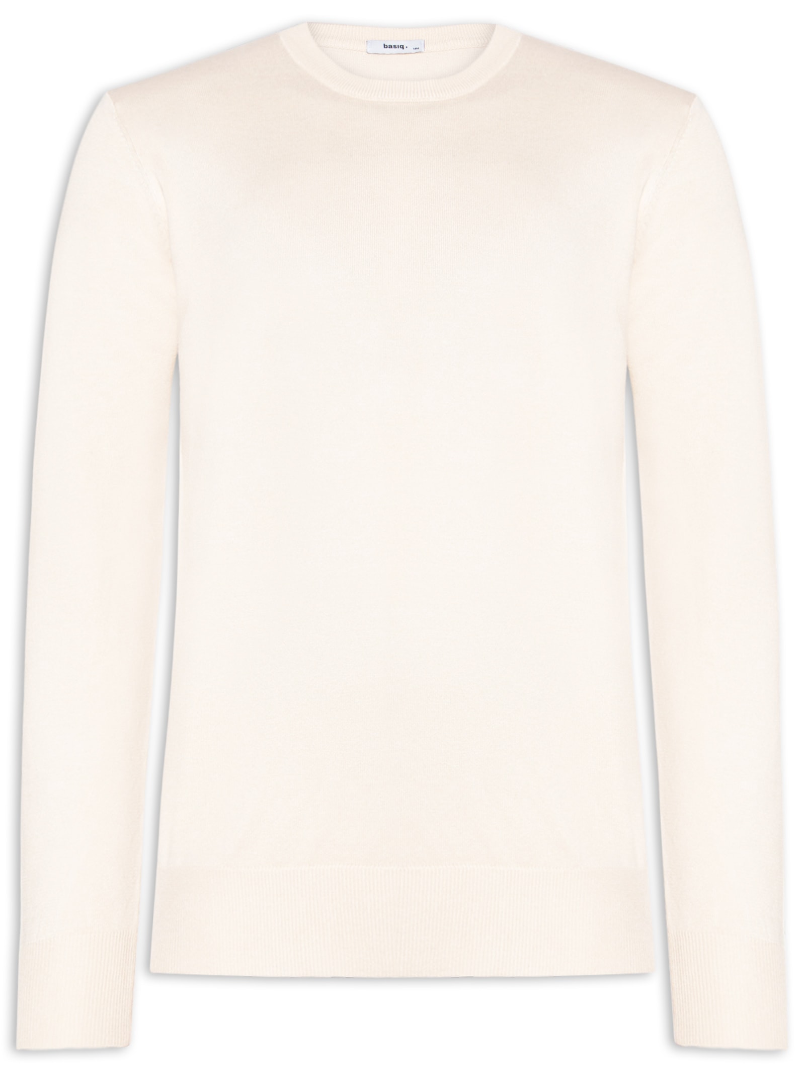 Suéter Masculino Básico Gola Redonda Off White Basiq Men