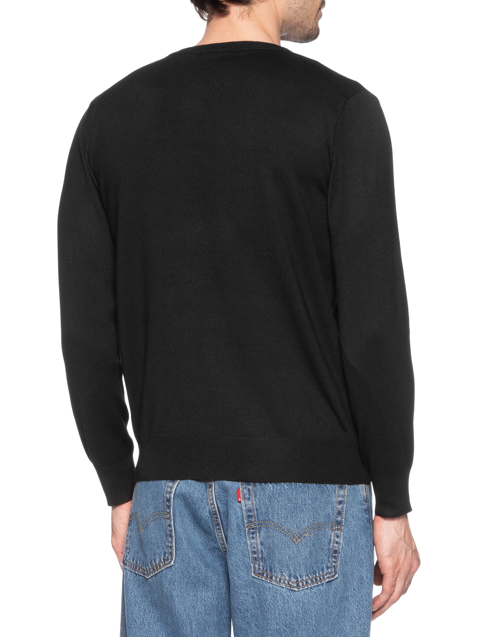 Suéter Masculino Básico Gola Redonda Preto Basiq Men