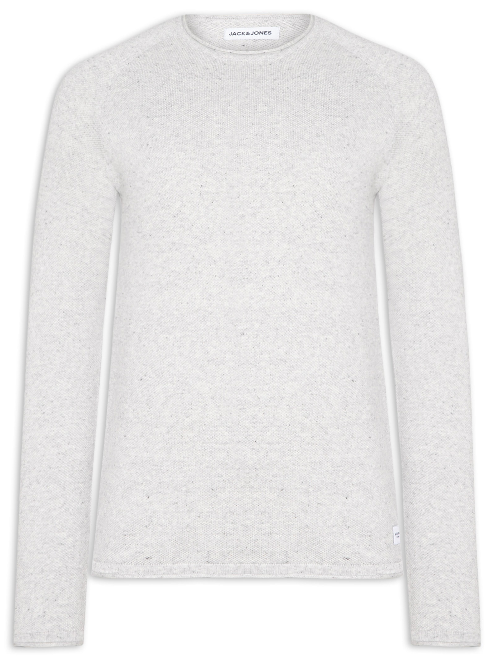 Suéter Masculino Básico Hill Gola Careca Cinza Jack & Jones