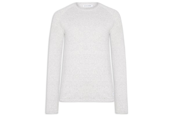 Suéter Masculino Básico Hill Gola Careca - Cinza