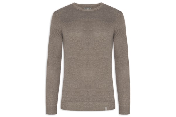 Suéter Masculino Básico Tricot Light - Bege