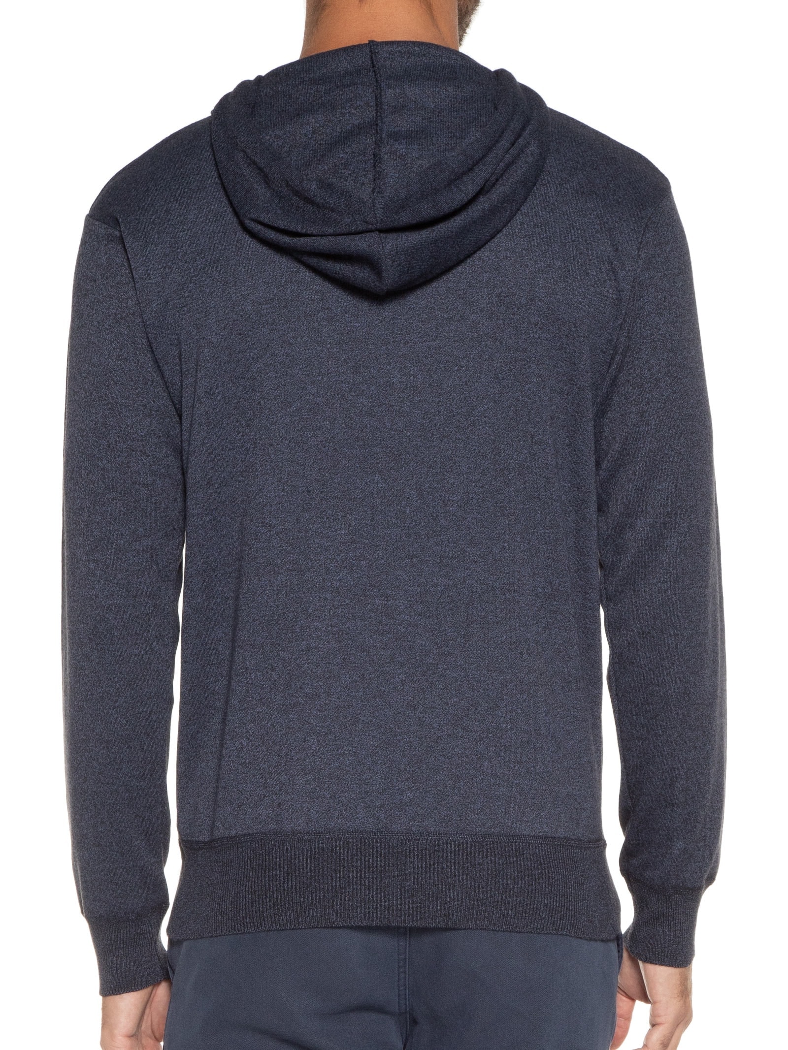 Suéter Masculino Bolso Canguru E Capuz Azul Basiq Men