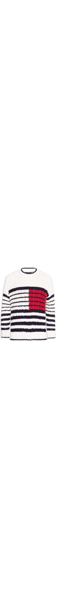 Suéter Masculino Breton Flag Tricot Trançado - Branco