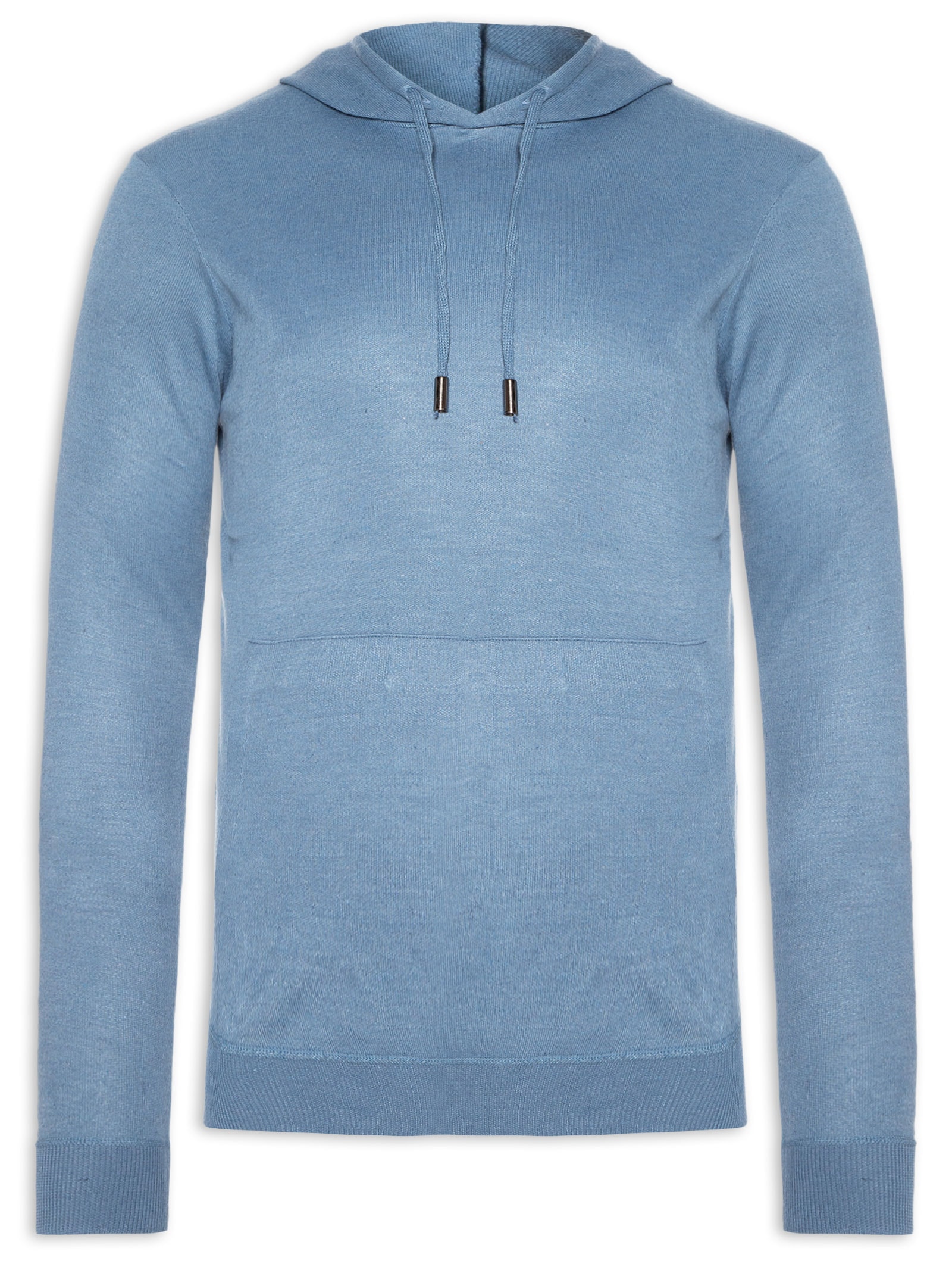 Suéter Masculino Capuz E Bolso Canguru Azul '2 Essential