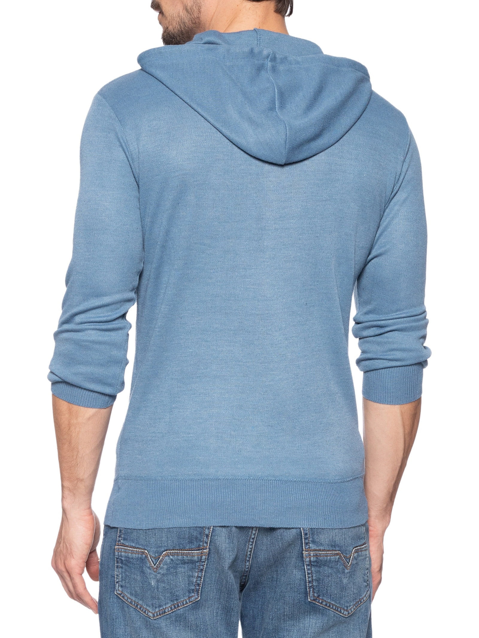 Suéter Masculino Capuz E Bolso Canguru Azul '2 Essential