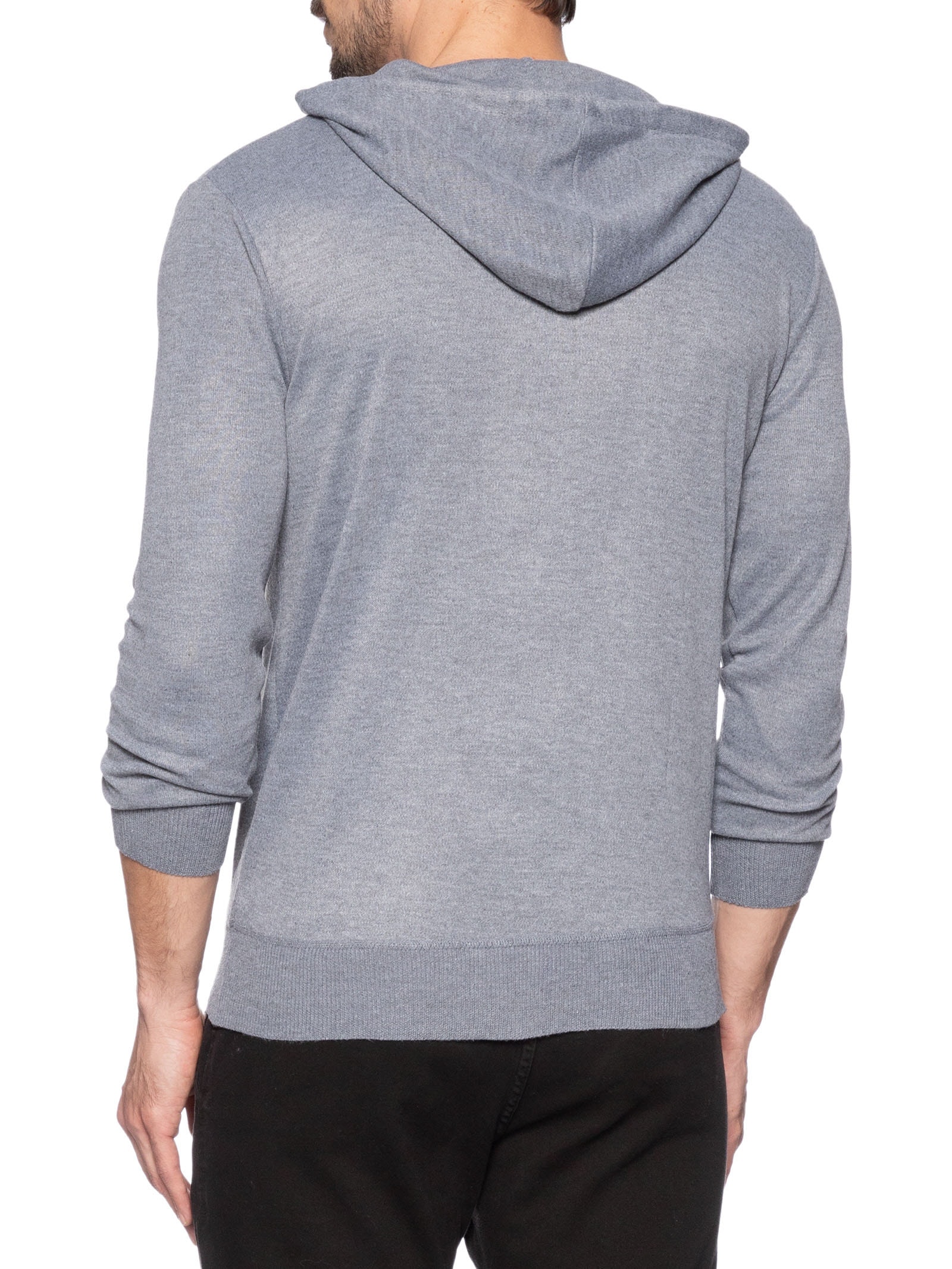 Suéter Masculino Capuz E Bolso Canguru Cinza '2 Essential