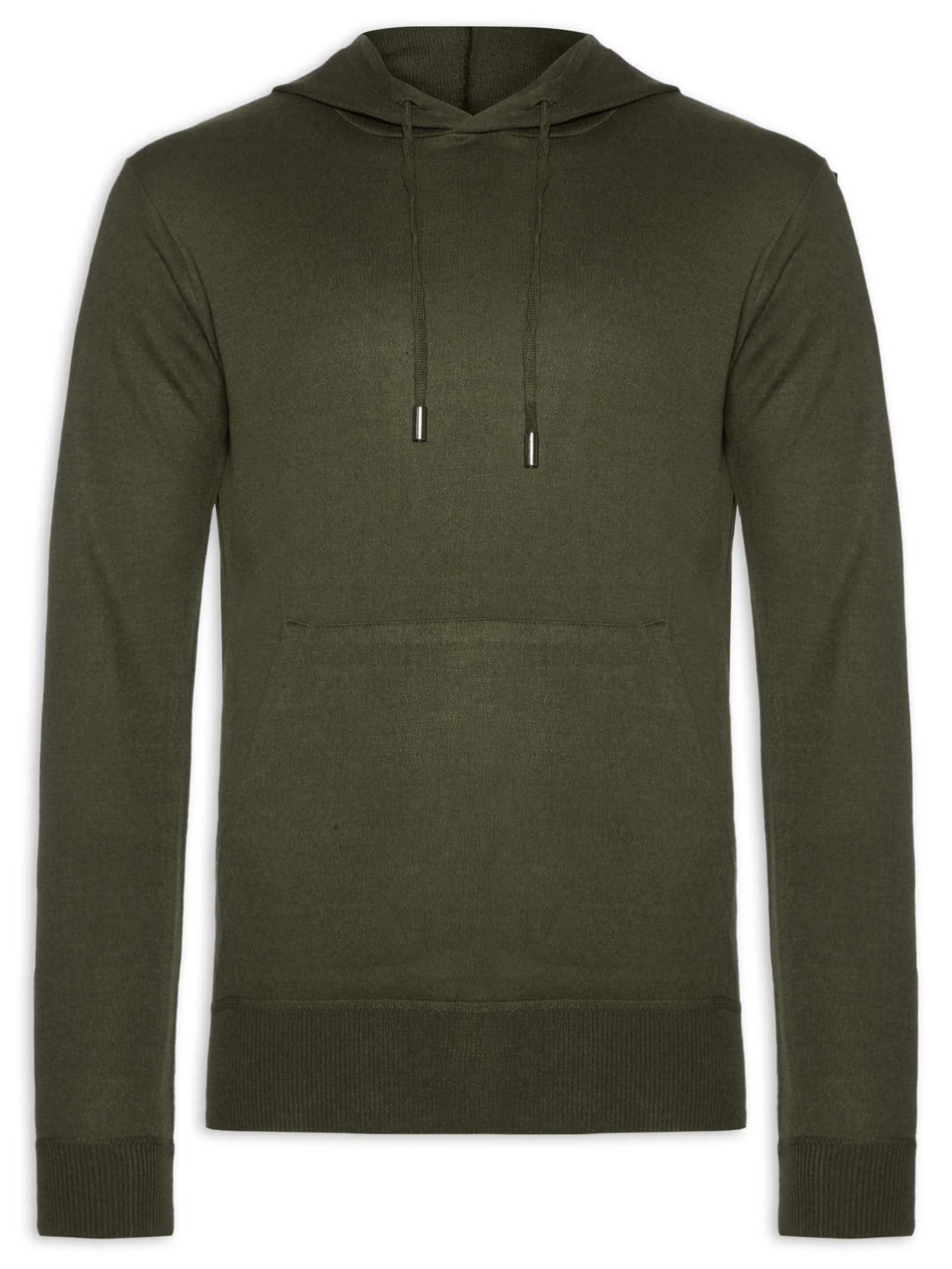 Suéter Masculino Capuz E Bolso Canguru Verde '2 Essential