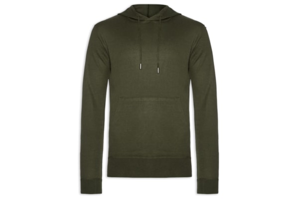 Suéter Masculino Capuz E Bolso Canguru - Verde