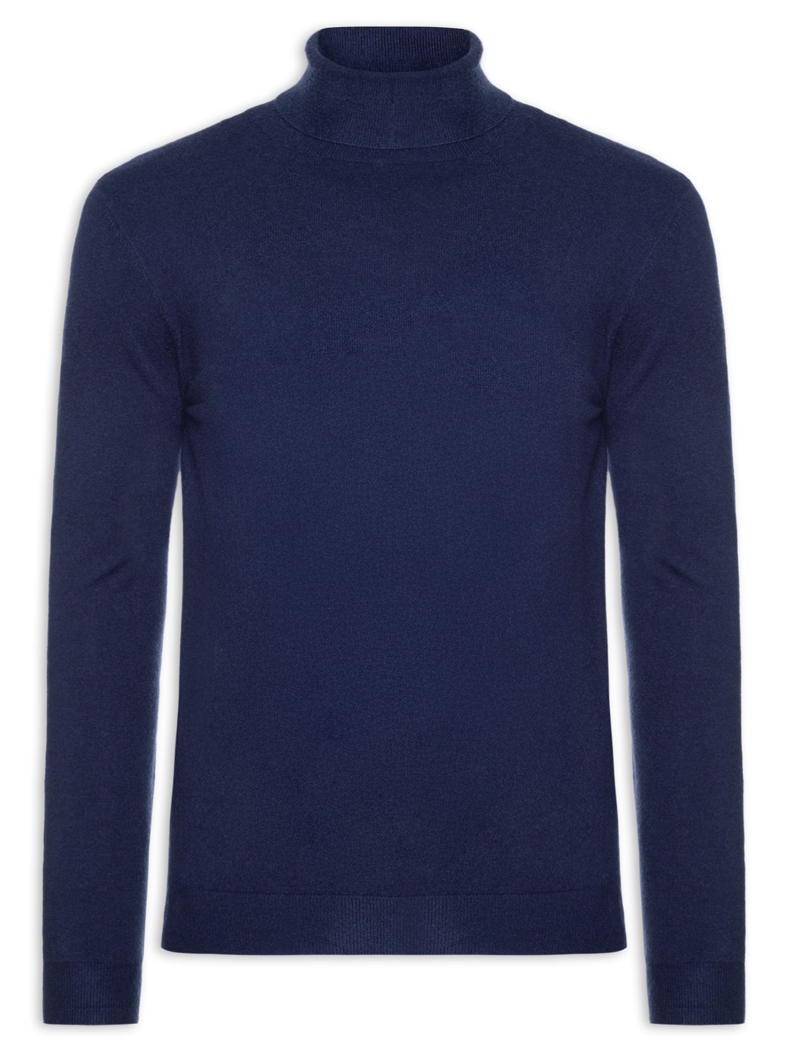 Suéter Masculino Casual Gola Alta Azul '2 Essential