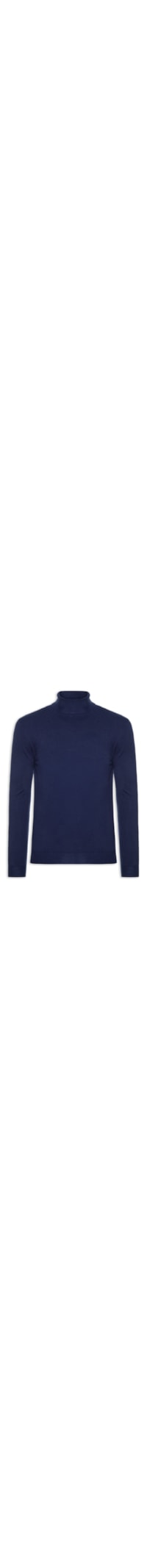 Suéter Masculino Casual Gola Alta - Azul
