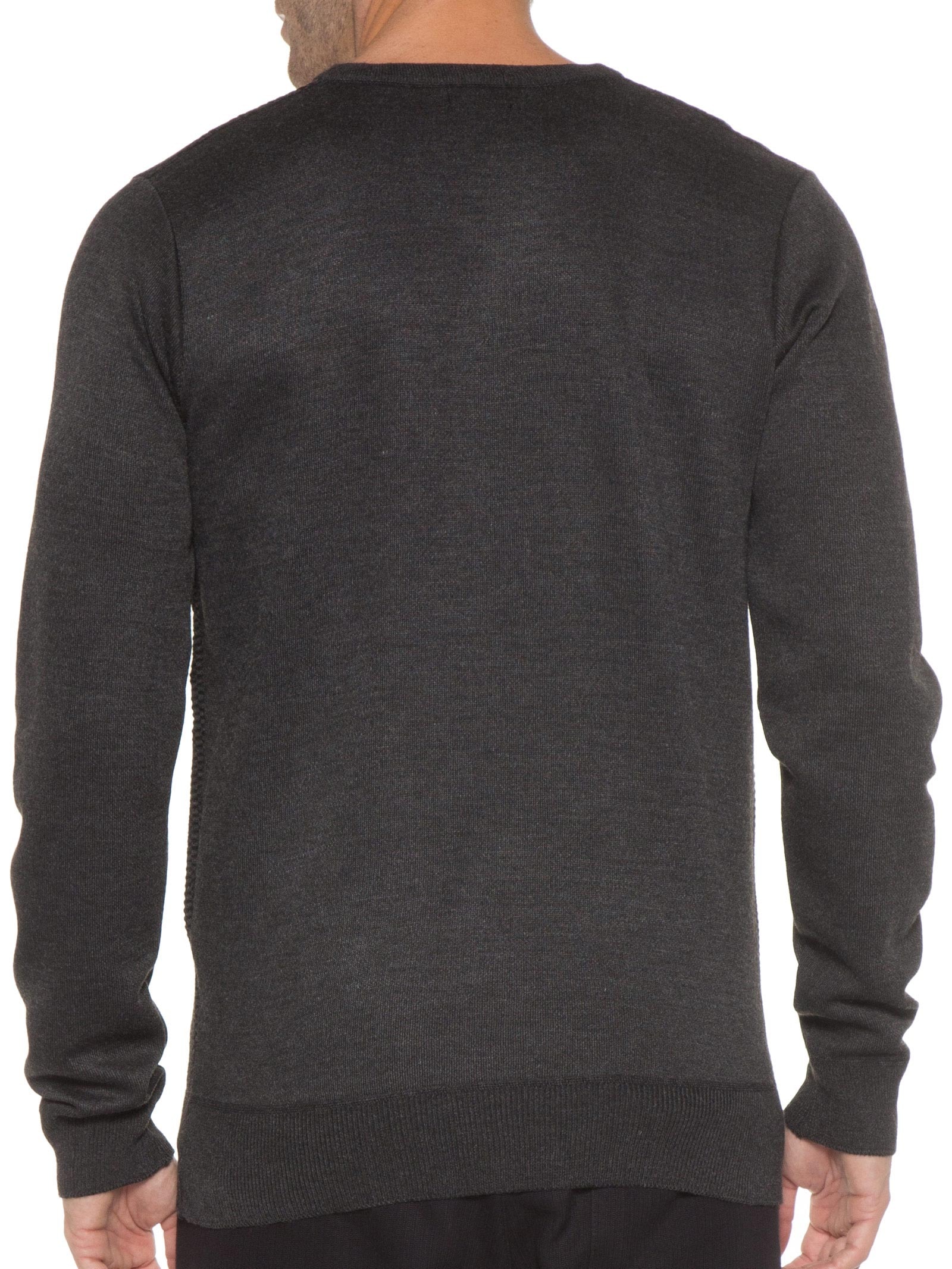 Suéter Masculino Com Detalhe Preto Basiq Men