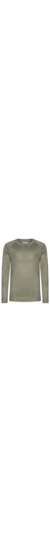 Suéter Masculino Com Recortes Gola Redonda - Verde