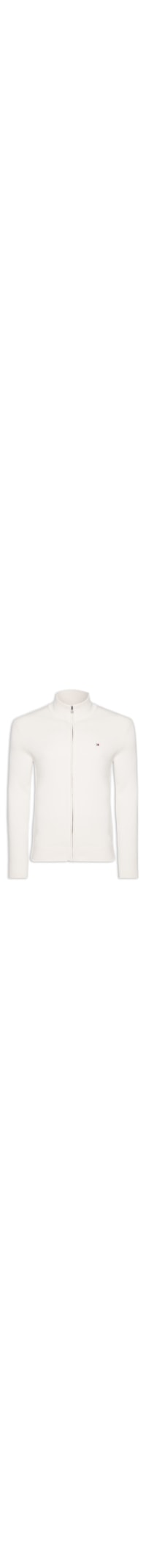 Suéter Masculino Com Zíper Essential Regular Fit – Branco