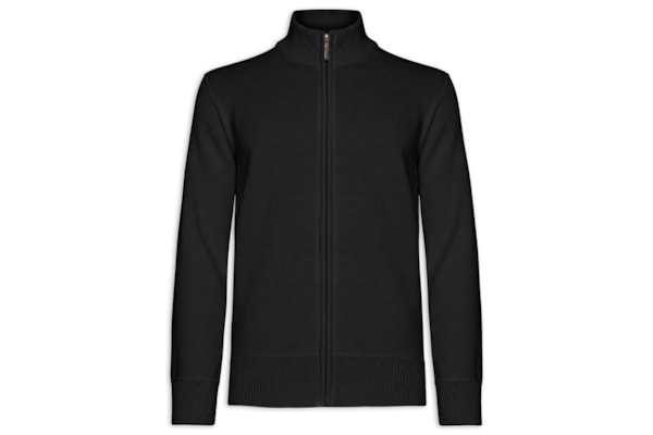 Suéter Masculino Com Ziper - Preto