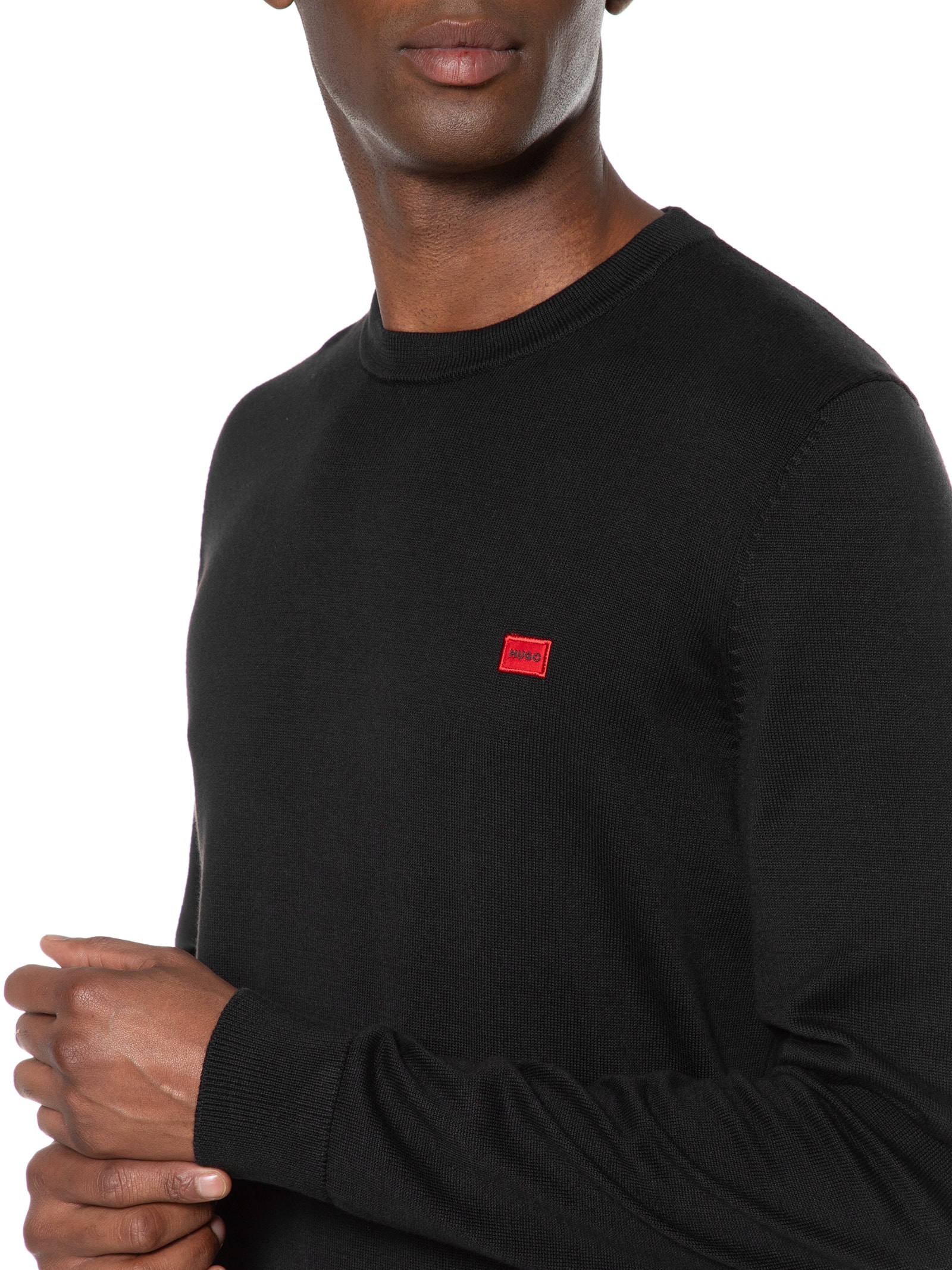 Suéter Masculino de Tricô San Cassius Preto Hugo