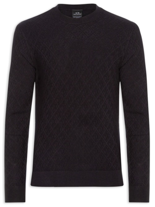 Suéter Masculino De Tricot – Preto