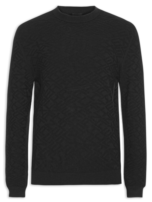 Suéter Masculino De Tricot – Preto