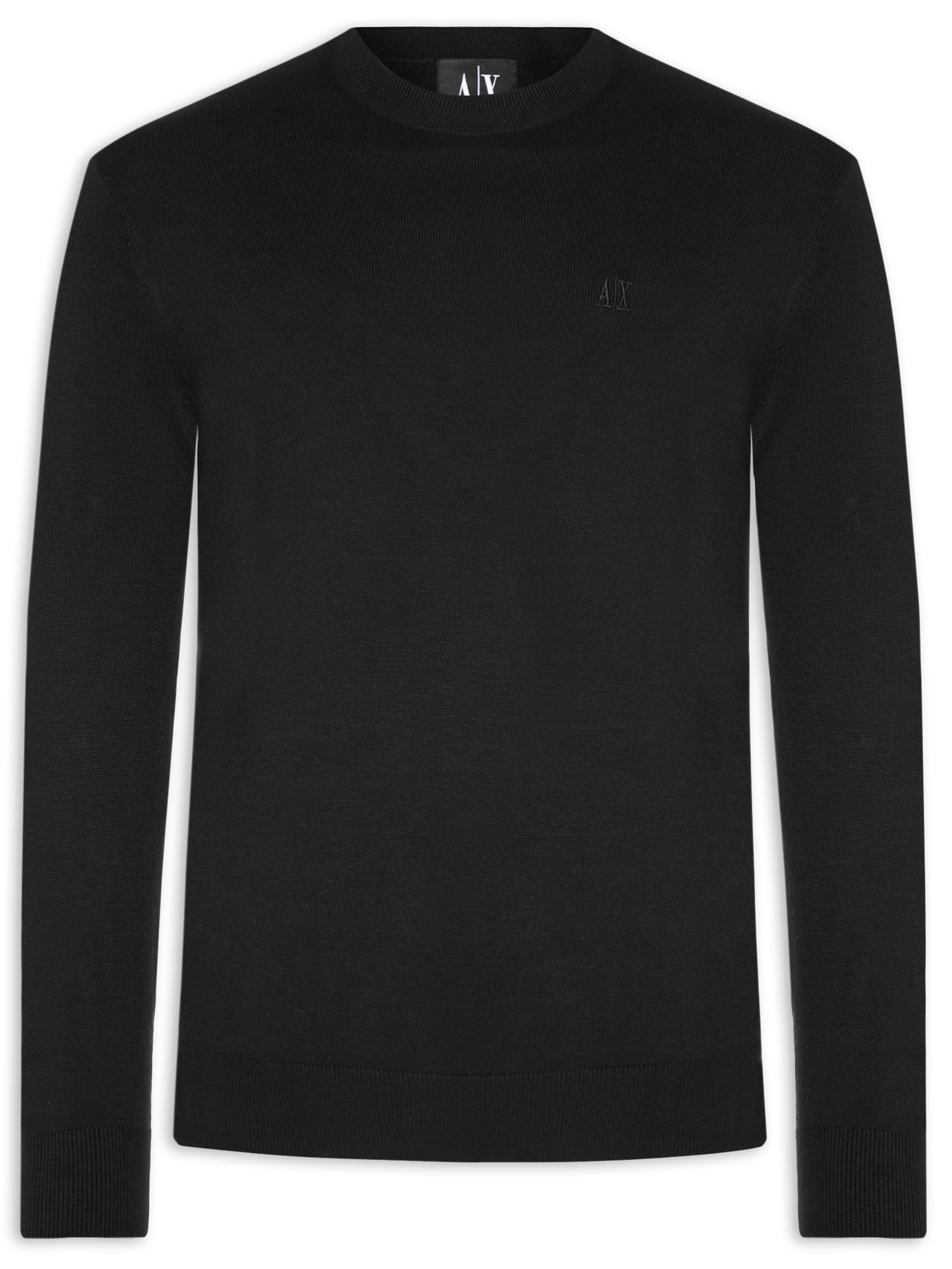 Armani Exchange - Suéter Masculino De Tricot - Preto