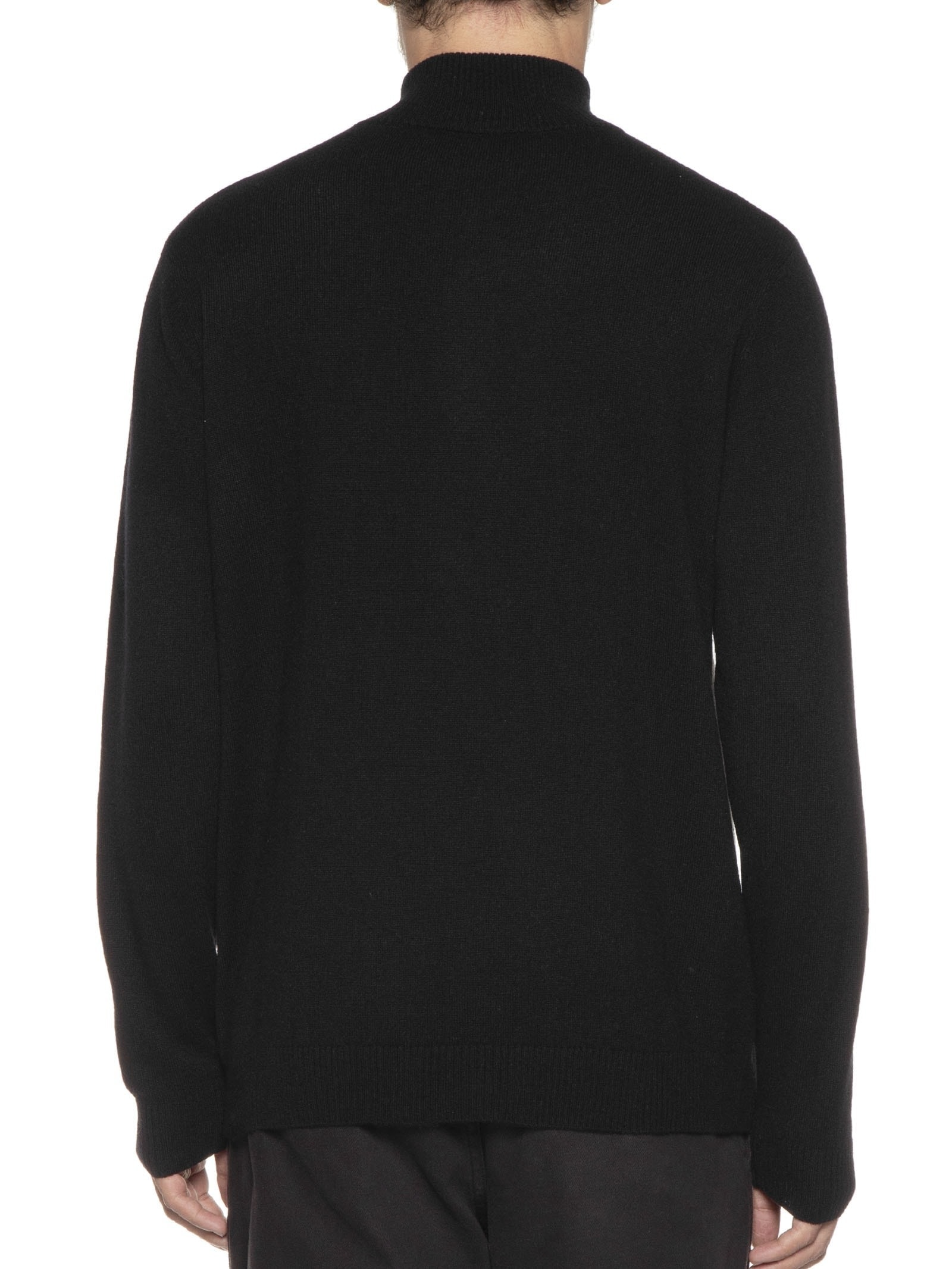 Suéter Masculino Detalhe Zíper Cashmere Preto '2 Essential