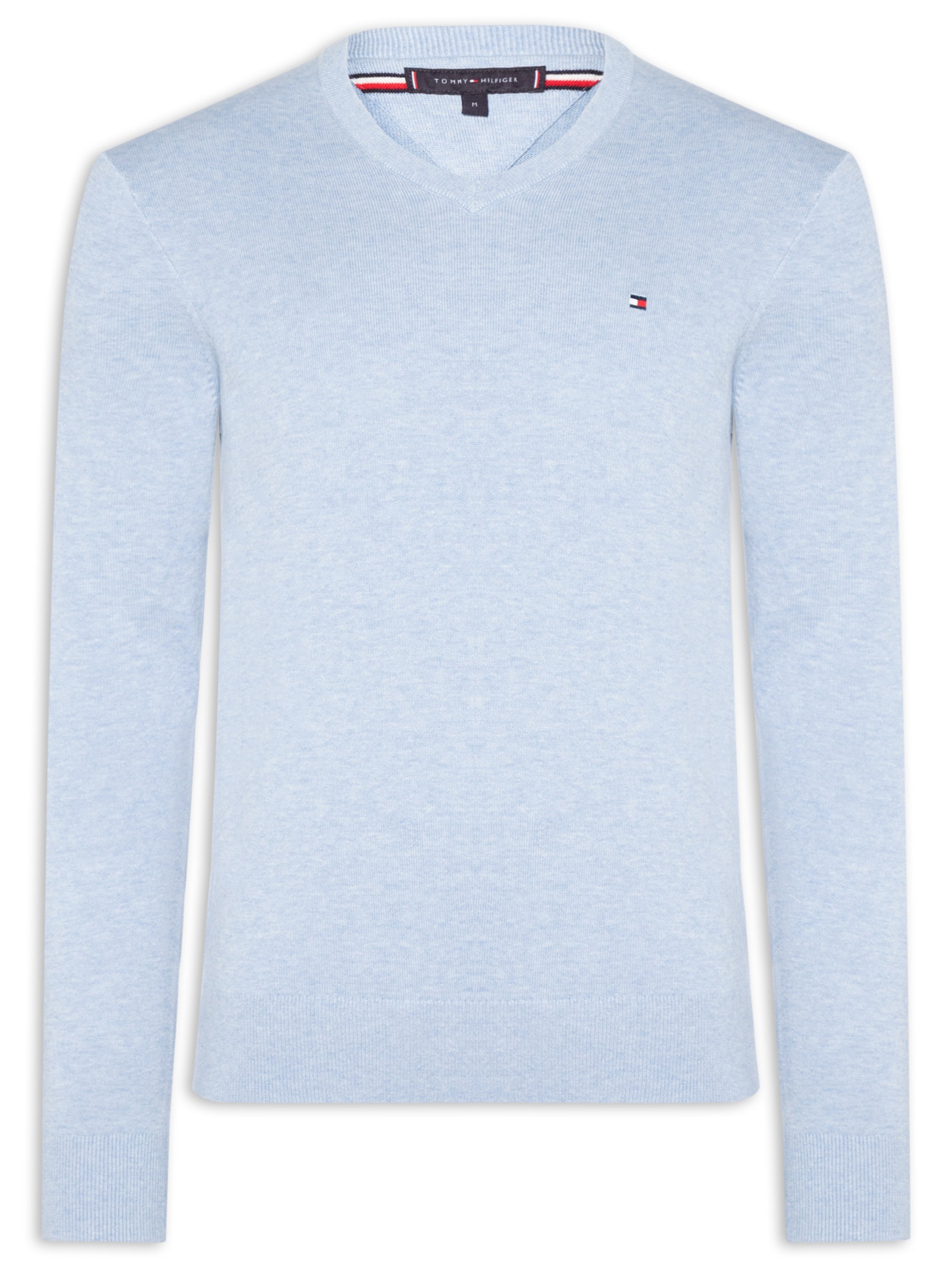 Suéter Masculino Essential Regular Fit V-NK Azul Tommy Hilfiger