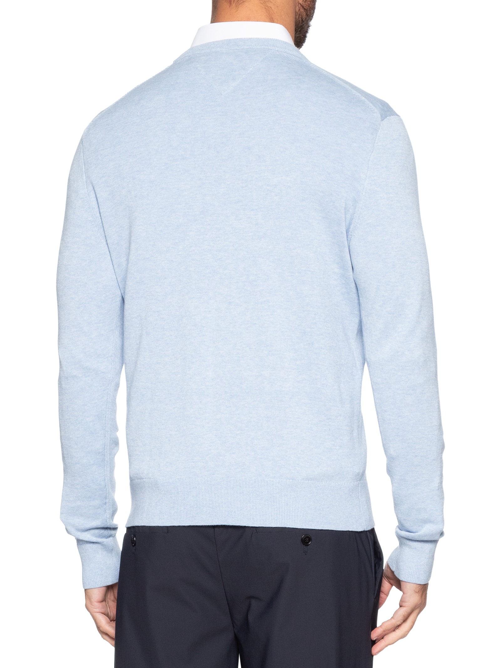 Suéter Masculino Essential Regular Fit V-NK Azul Tommy Hilfiger