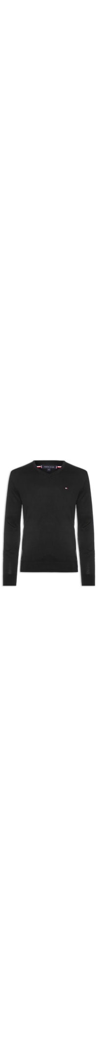 Suéter Masculino Essential Regular Fit V - Preto