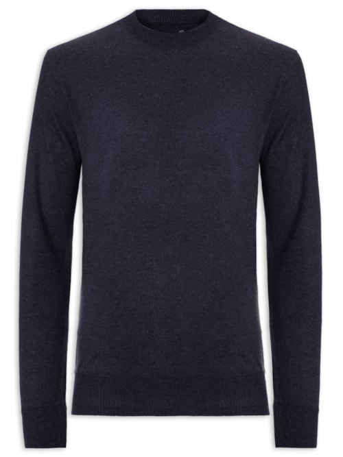 Suéter Masculino Gola Careca – Azul