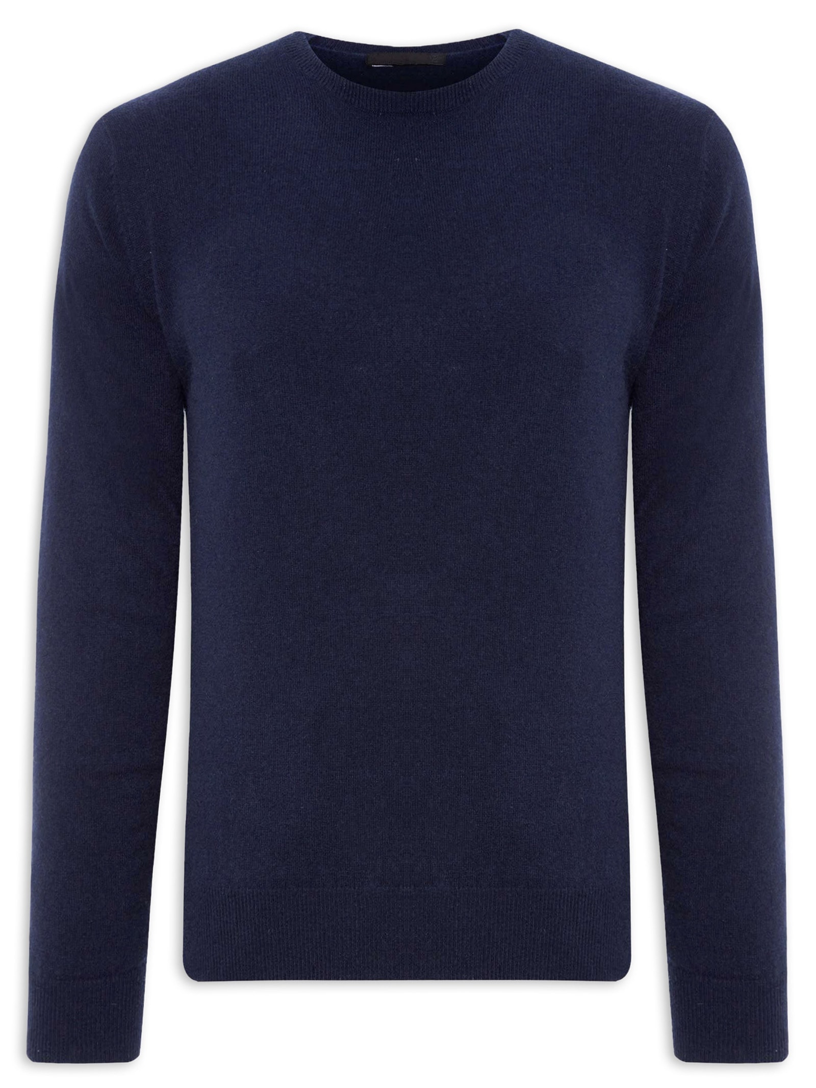 Suéter Masculino Gola Careca Cashmere Azul '2 Essential