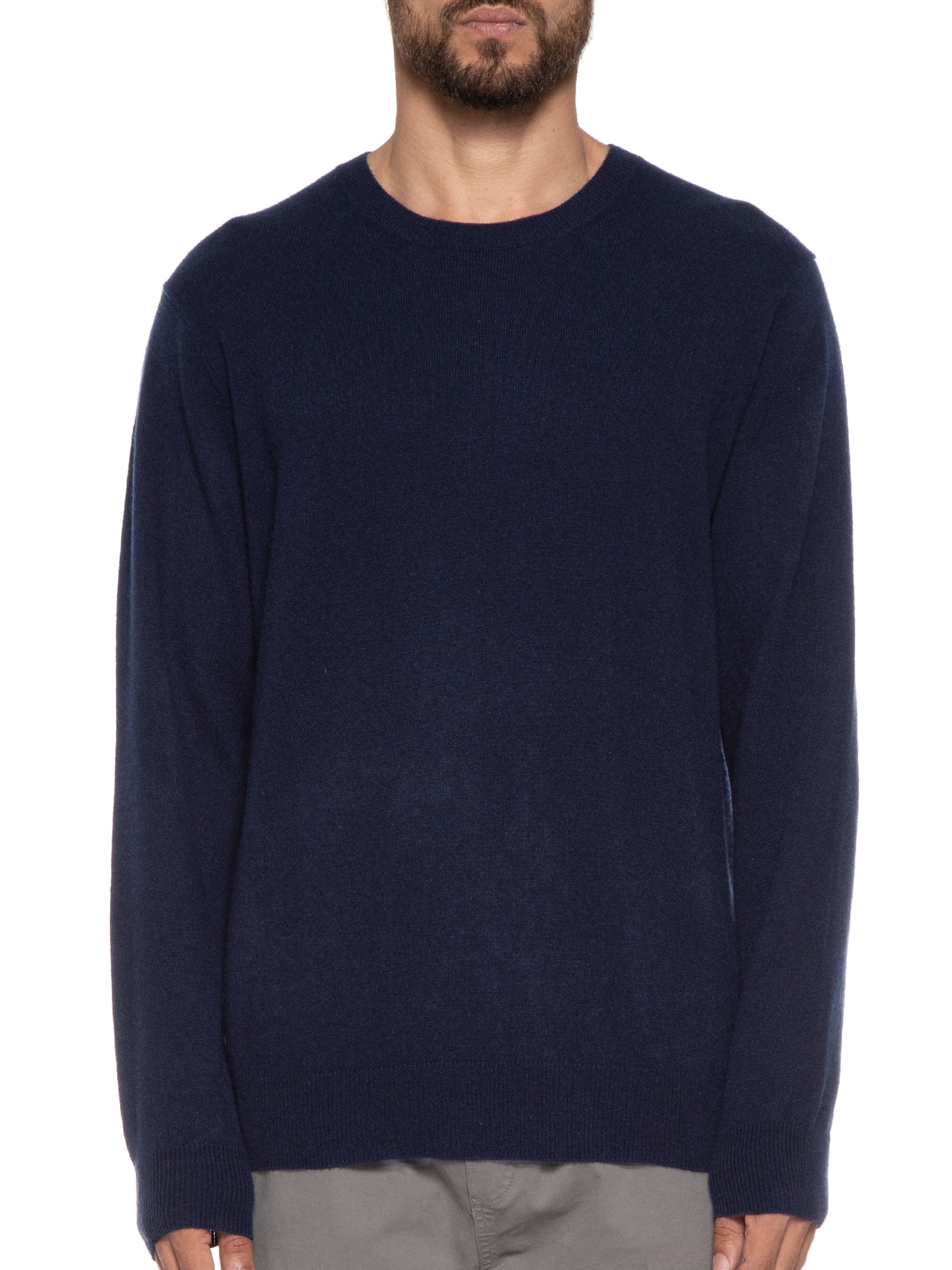 Suéter Masculino Gola Careca Cashmere Azul '2 Essential