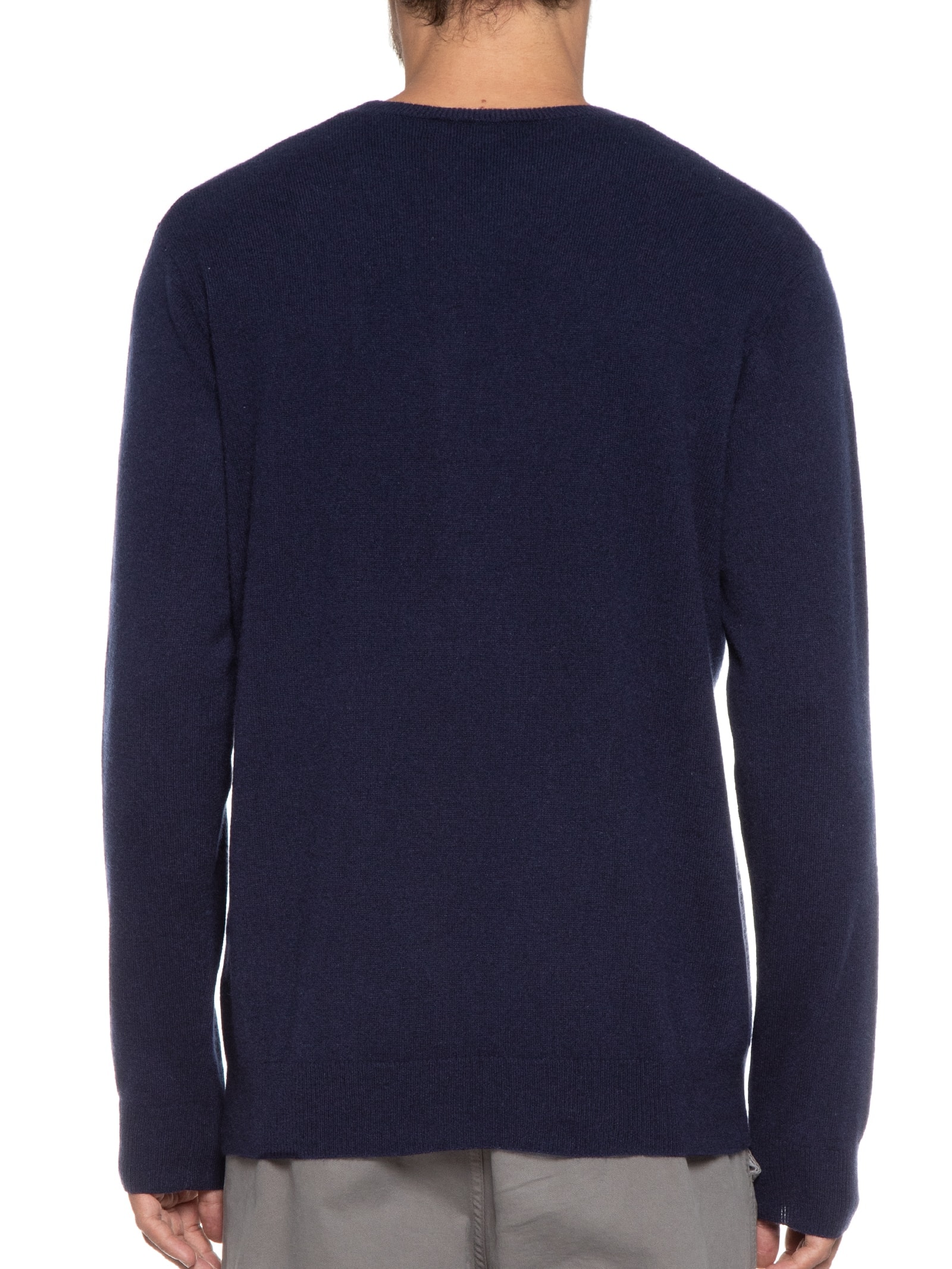 Suéter Masculino Gola Careca Cashmere Azul '2 Essential