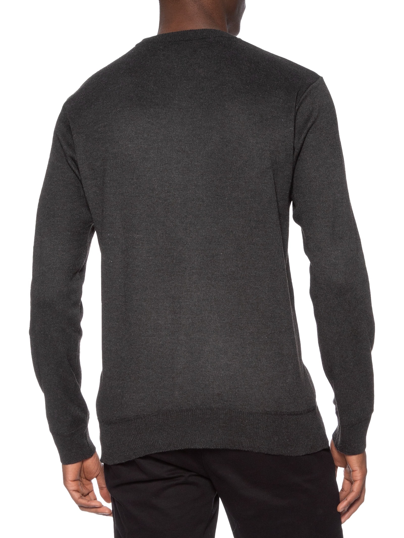Suéter Masculino Gola Careca Preto '2 Essential