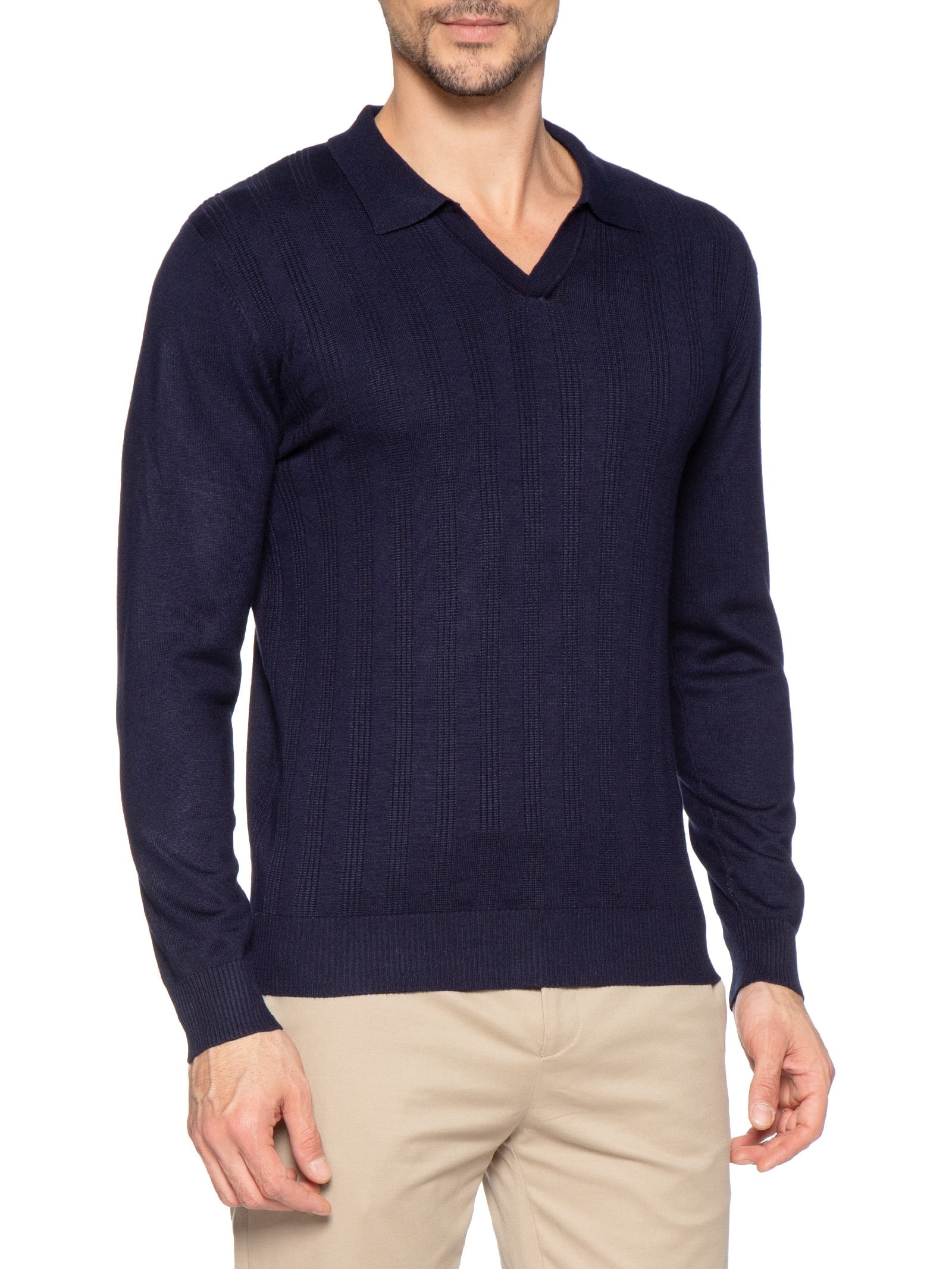 Suéter Masculino Gola Colombiana Azul '2 Essential