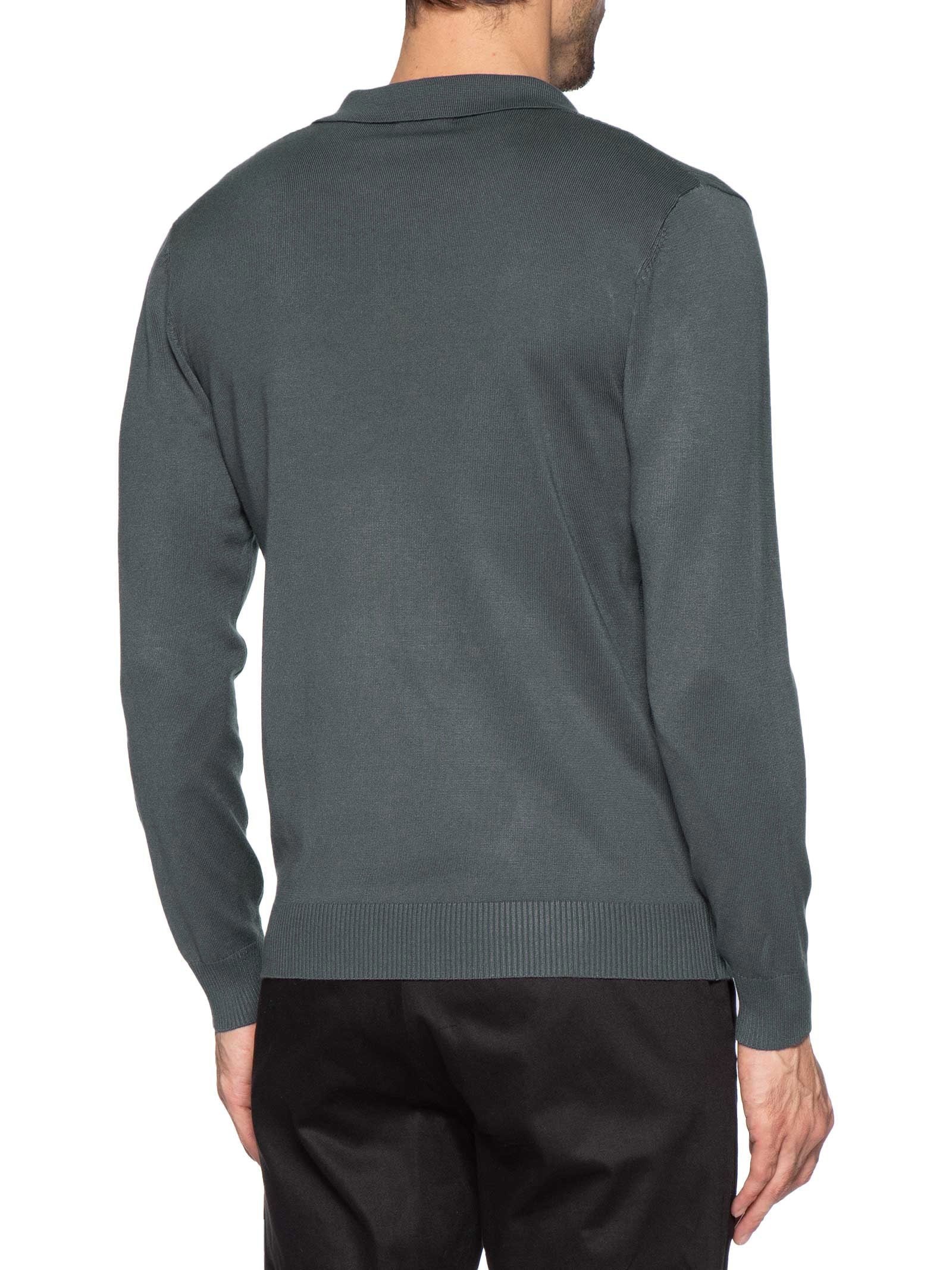Suéter Masculino Gola Colombiana Cinza '2 Essential