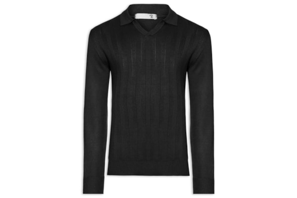 Suéter Masculino Gola Colombiana - Preto