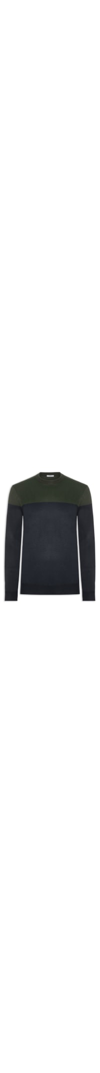Suéter Masculino Gola Redonda 2 Cores - Verde