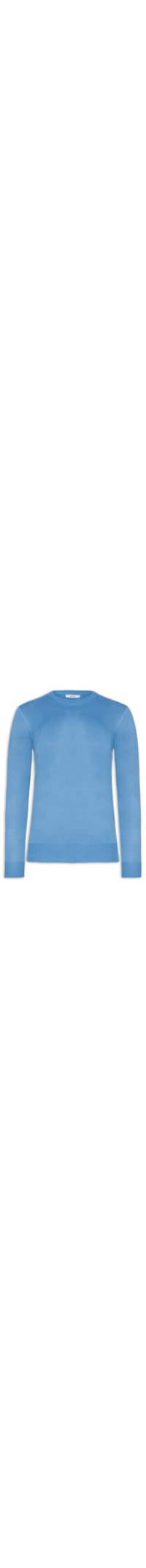 Suéter Masculino Gola Redonda Básico - Azul
