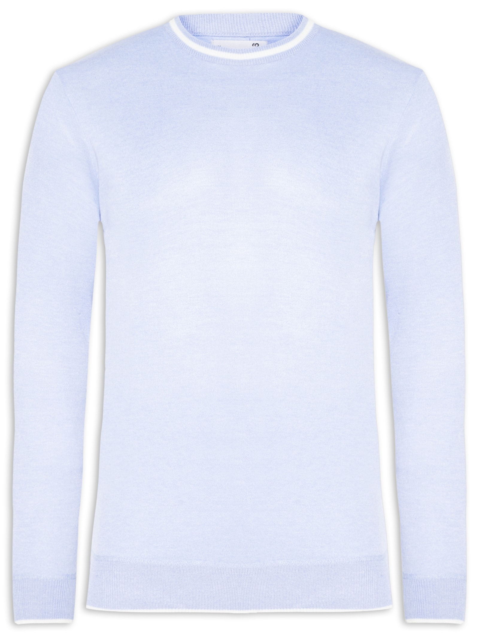 Suéter Masculino Gola Redonda Básico Azul '2 Essential