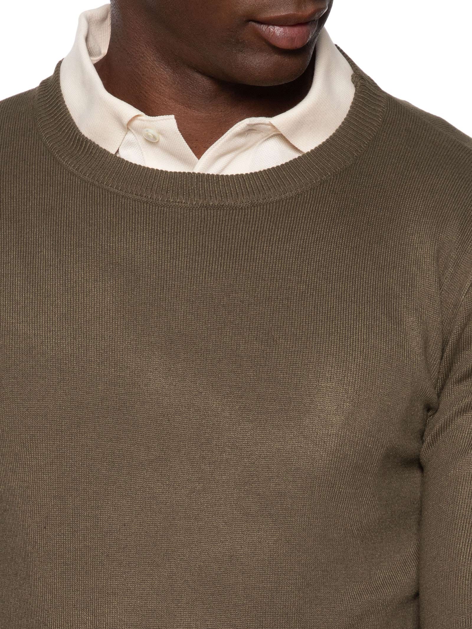 Suéter Masculino Gola Redonda Básico Marrom Basiq Men