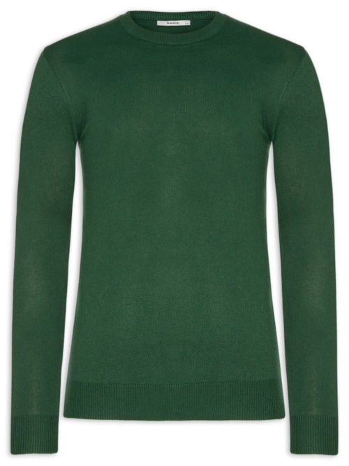 Suéter Masculino Gola Redonda Básico – Verde