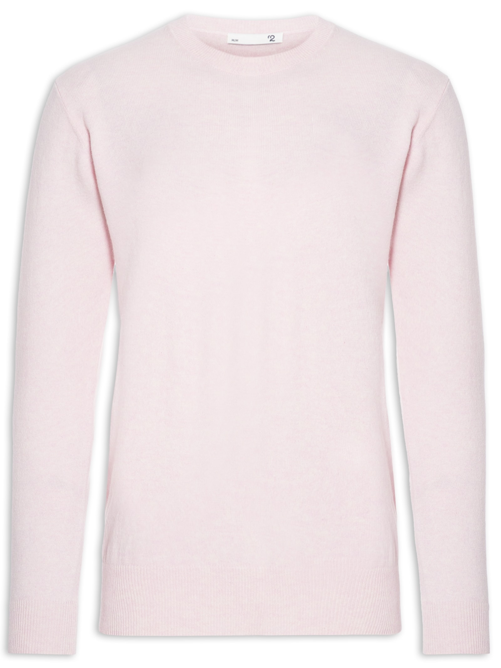 Suéter Masculino Gola Redonda Cashmere Rosa '2 Essential