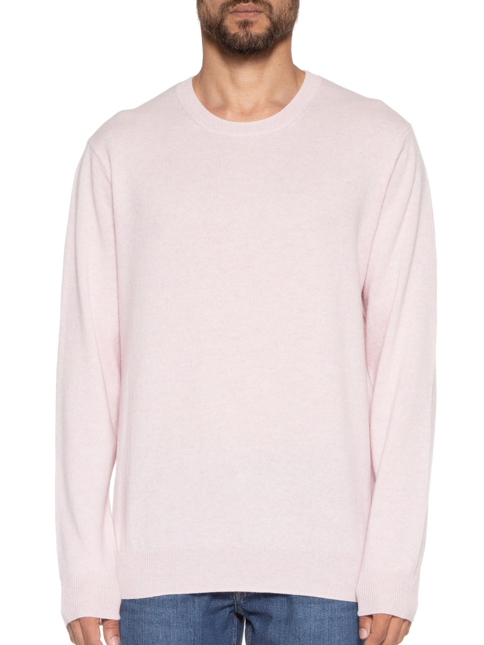 Suéter Masculino Gola Redonda Cashmere Rosa '2 Essential