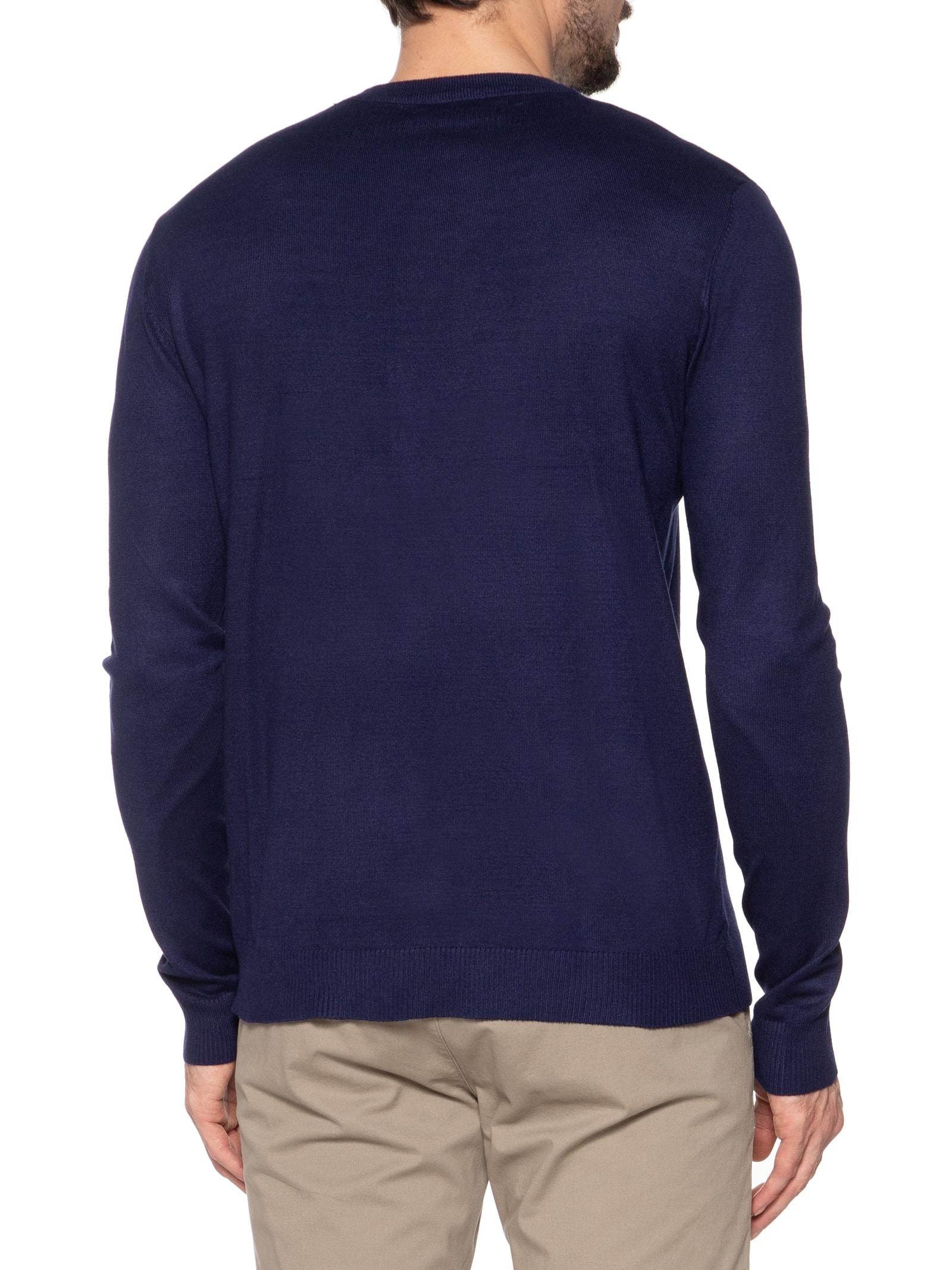 Suéter Masculino Gola Redonda Casual Azul '2 Essential