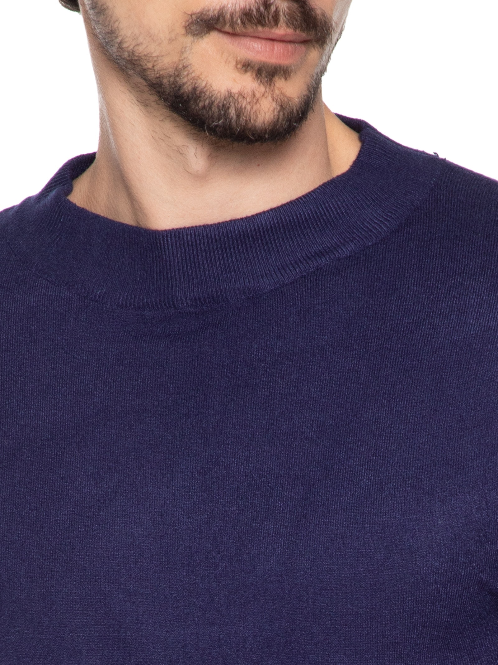 Suéter Masculino Gola Redonda Casual Azul '2 Essential