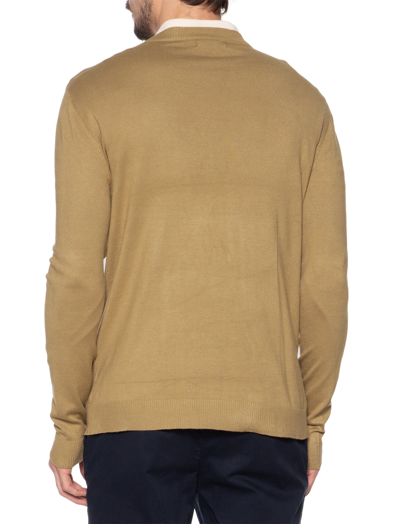 Suéter Masculino Gola Redonda Casual Bege '2 Essential