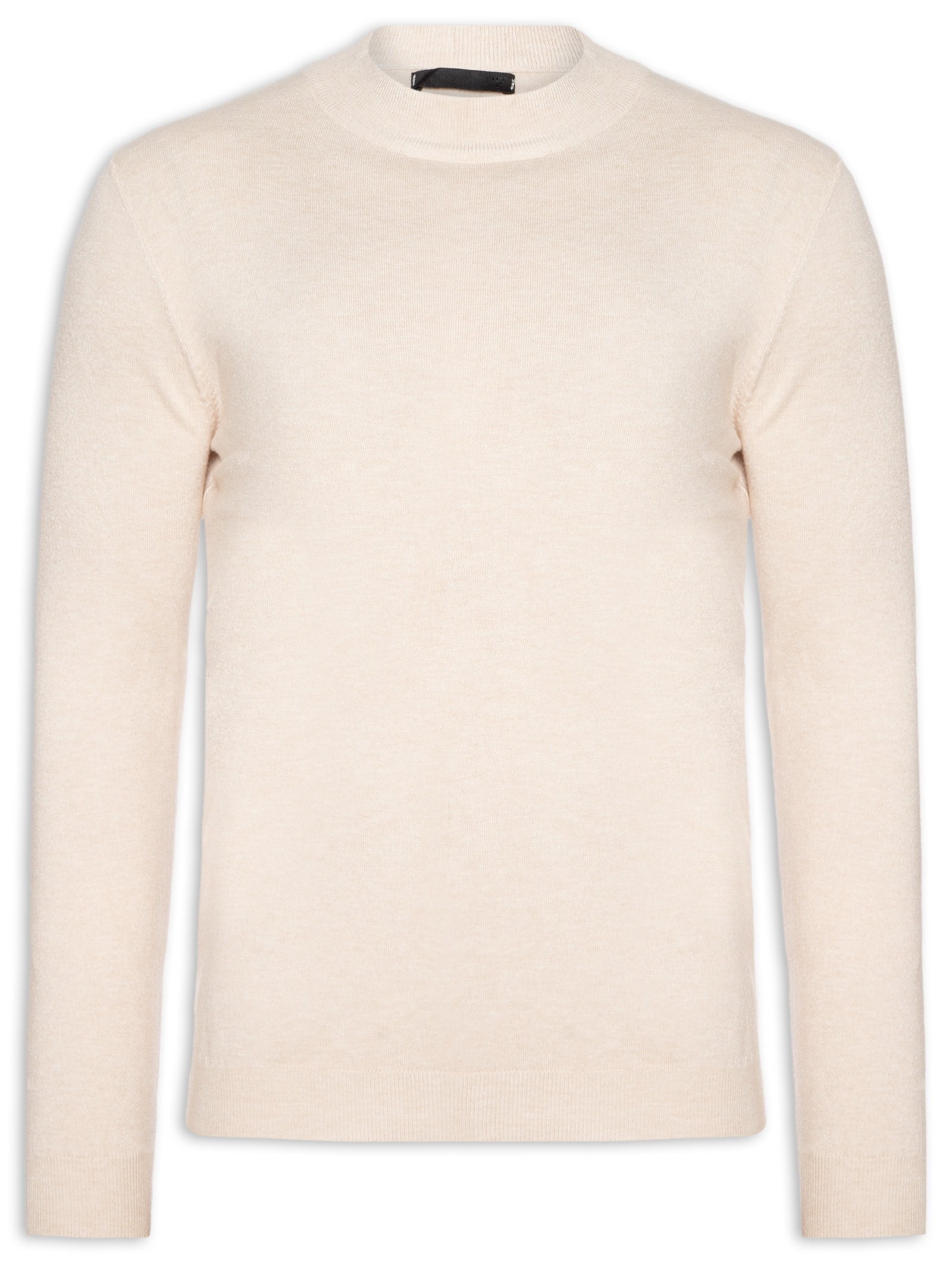 Suéter Masculino Gola Redonda Casual Bege '2 Essential